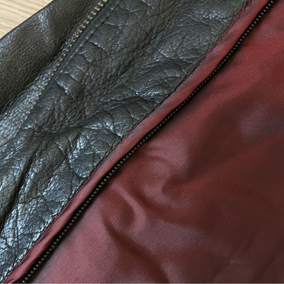 Vintage 90s Y2K Wilson’s Leather Pelle Studio zip Up Jacket size S - Picture 10 of 16